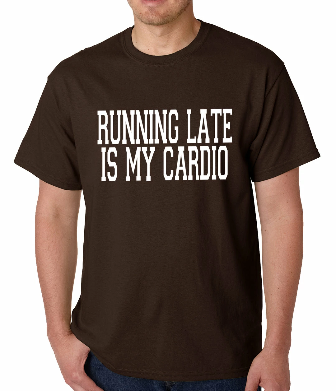 Bewild Running Late Is My Cardio Mens T-shirt Cool Funny & Offensive 4 Bewild Running Late Is My Cardio Mens T-shirt Cool Funny & Offensive