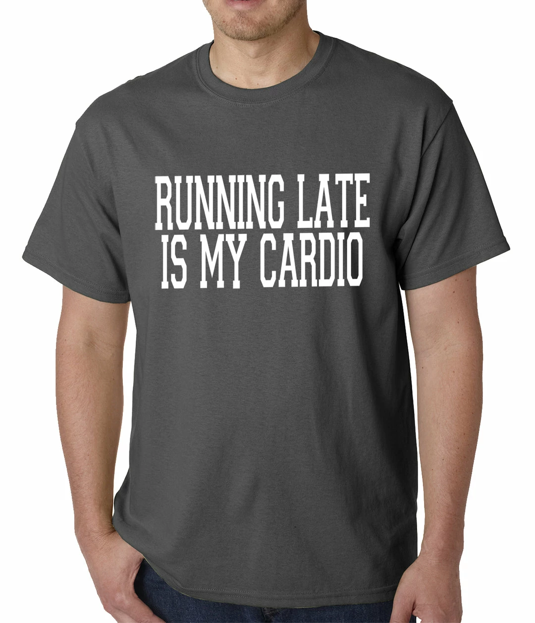 Bewild Running Late Is My Cardio Mens T-shirt Cool Funny & Offensive 5 Bewild Running Late Is My Cardio Mens T-shirt Cool Funny & Offensive
