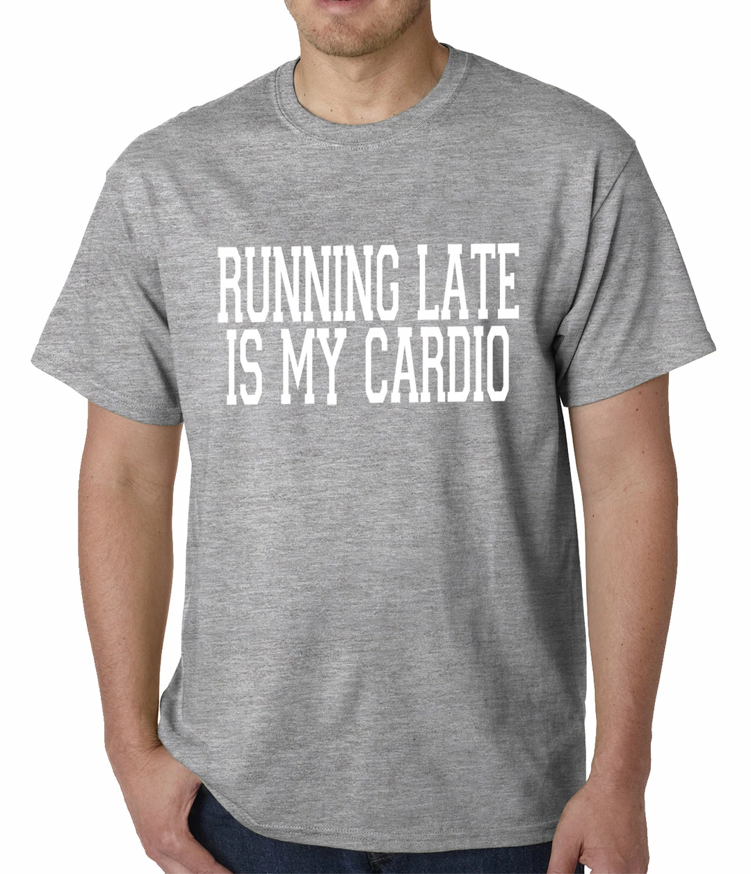 Bewild Running Late Is My Cardio Mens T-shirt Cool Funny & Offensive 7 Bewild Running Late Is My Cardio Mens T-shirt Cool Funny & Offensive