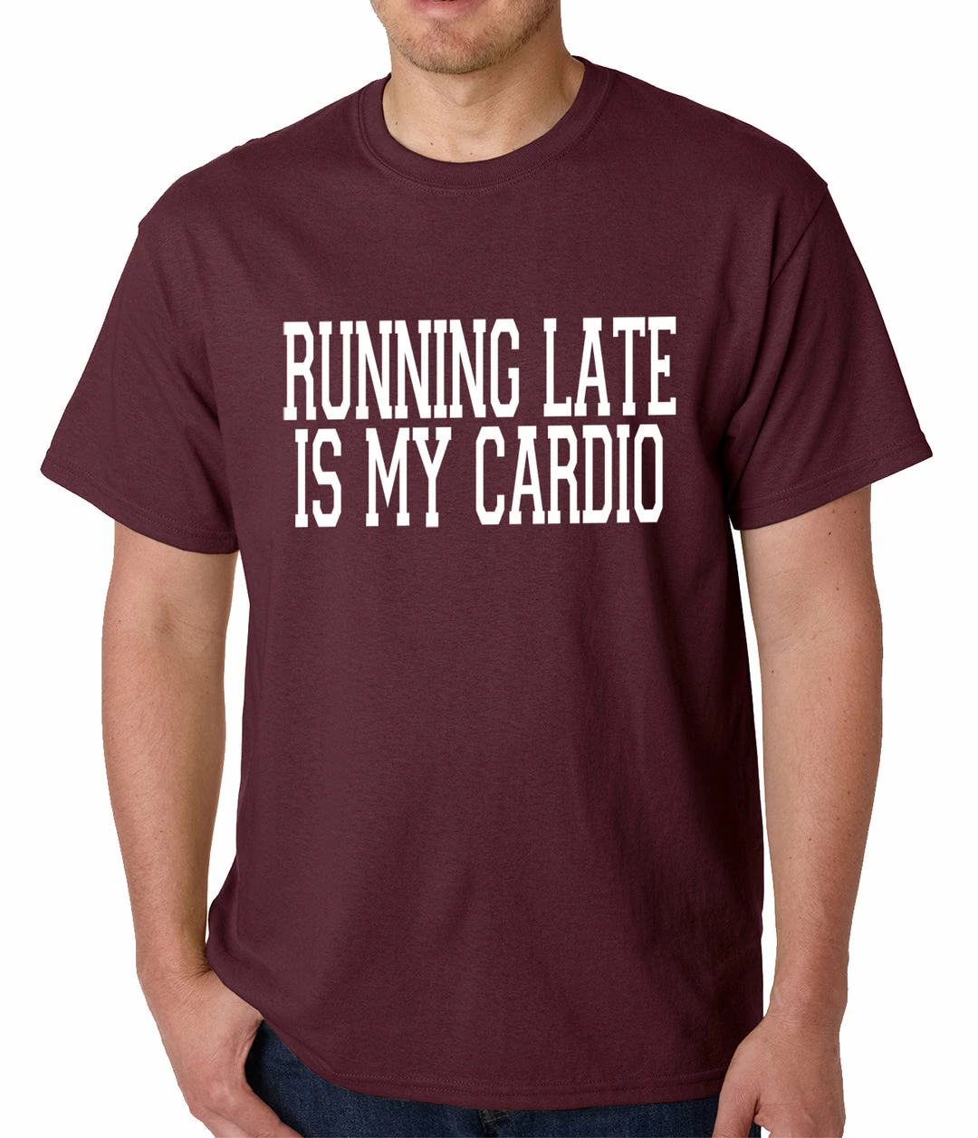 Bewild Running Late Is My Cardio Mens T-shirt Cool Funny & Offensive 9 Bewild Running Late Is My Cardio Mens T-shirt Cool Funny & Offensive
