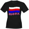Bewild Russia Vintage Flag Girl's T-Shirt