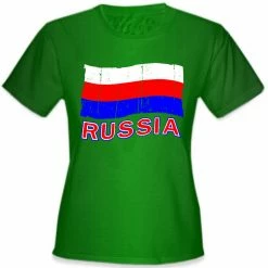 Bewild Russia Vintage Flag Girl's T-Shirt