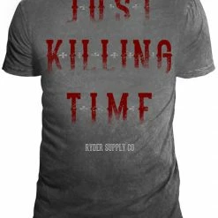 Bewild Ryder Supply Clothing - Cross Mens T-shirt (Charcoal Grey)