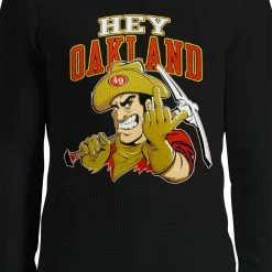 Bewild Sport Inspiration San Francisco Fan - Hey Oakland Thermal Long Sleeve Shirt