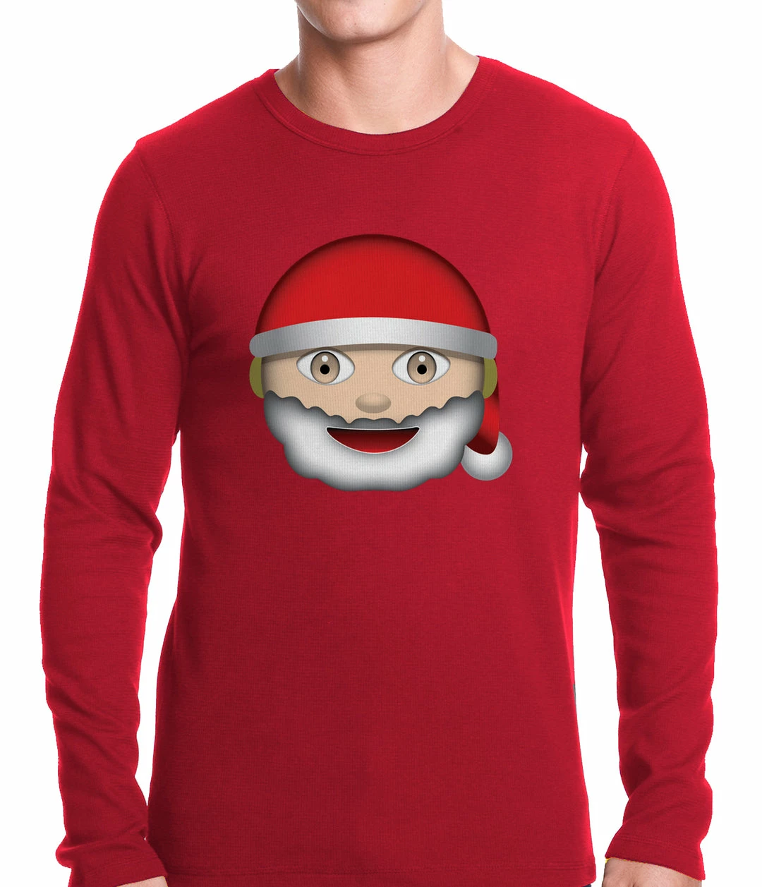 Bewild Santa Emoji Thermal Shirt 3 Bewild Santa Emoji Thermal Shirt