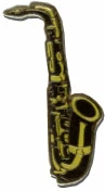 Bewild Lapel Pins Saxophone 2 Lapel Pin