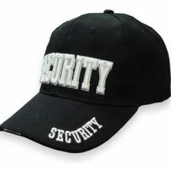 Bewild Security Baseball Hat (Black) Brimmed Hats