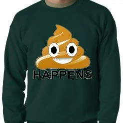 Bewild Sh*t Happens Funny Emoji Adult Crewneck Cool Funny & Offensive 14 Bewild Sh*t Happens Funny Emoji Adult Crewneck Cool Funny & Offensive