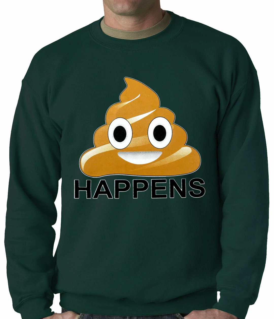 Bewild Sh*t Happens Funny Emoji Adult Crewneck Cool Funny & Offensive 6 Bewild Sh*t Happens Funny Emoji Adult Crewneck Cool Funny & Offensive