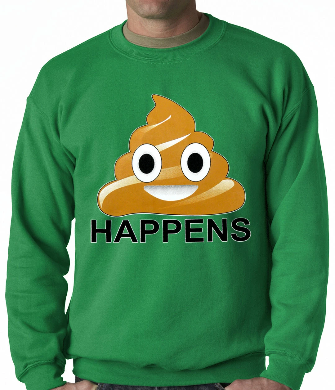 Bewild Sh*t Happens Funny Emoji Adult Crewneck Cool Funny & Offensive 7 Bewild Sh*t Happens Funny Emoji Adult Crewneck Cool Funny & Offensive