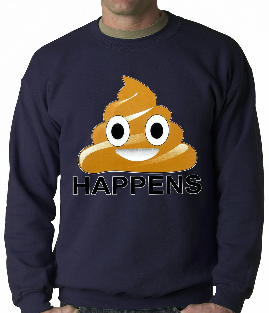 Bewild Sh*t Happens Funny Emoji Adult Crewneck Cool Funny & Offensive 8 Bewild Sh*t Happens Funny Emoji Adult Crewneck Cool Funny & Offensive