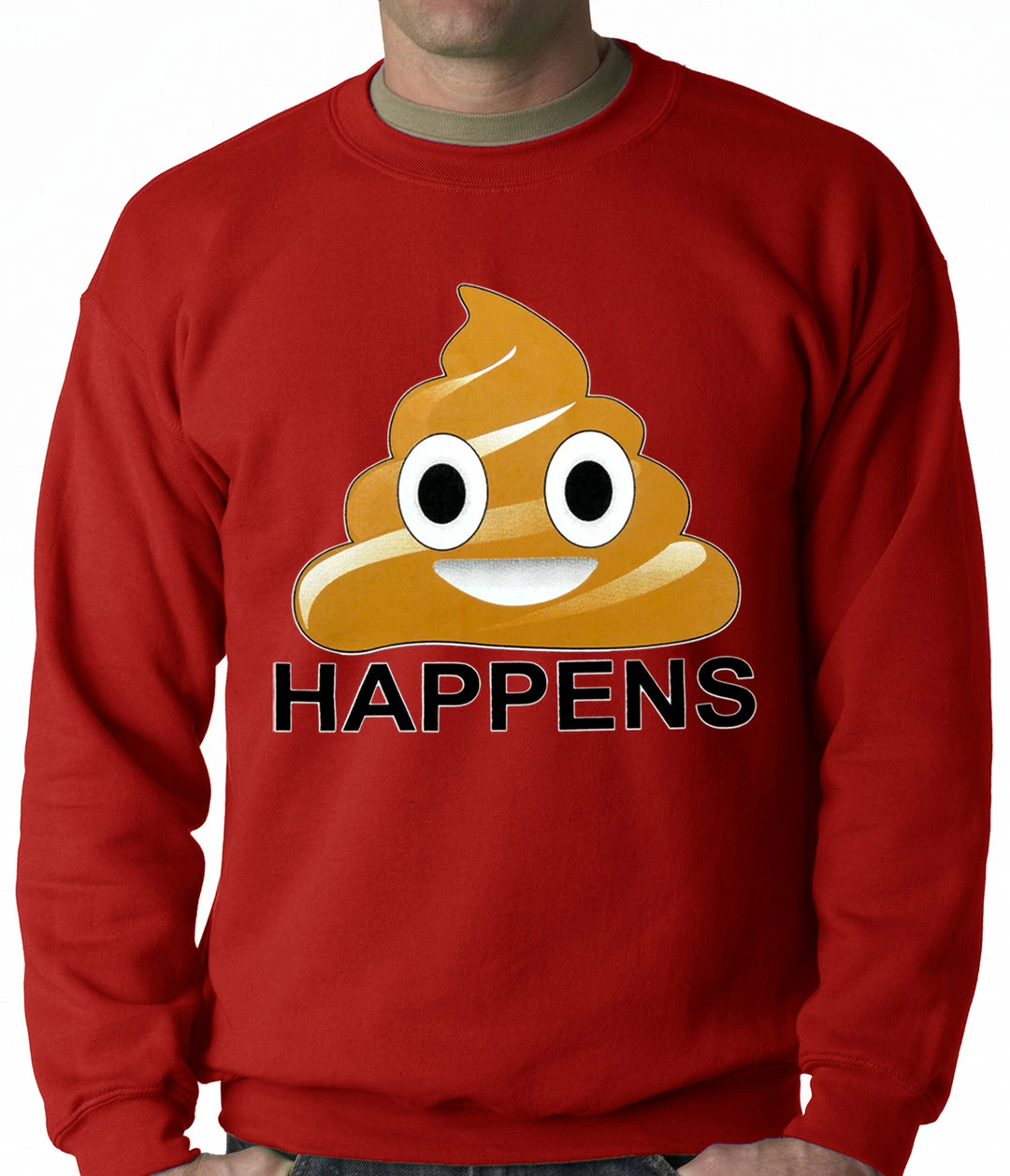 Bewild Sh*t Happens Funny Emoji Adult Crewneck Cool Funny & Offensive 9 Bewild Sh*t Happens Funny Emoji Adult Crewneck Cool Funny & Offensive
