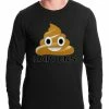 Bewild Sh*t Happens Funny Emoji Thermal Shirt