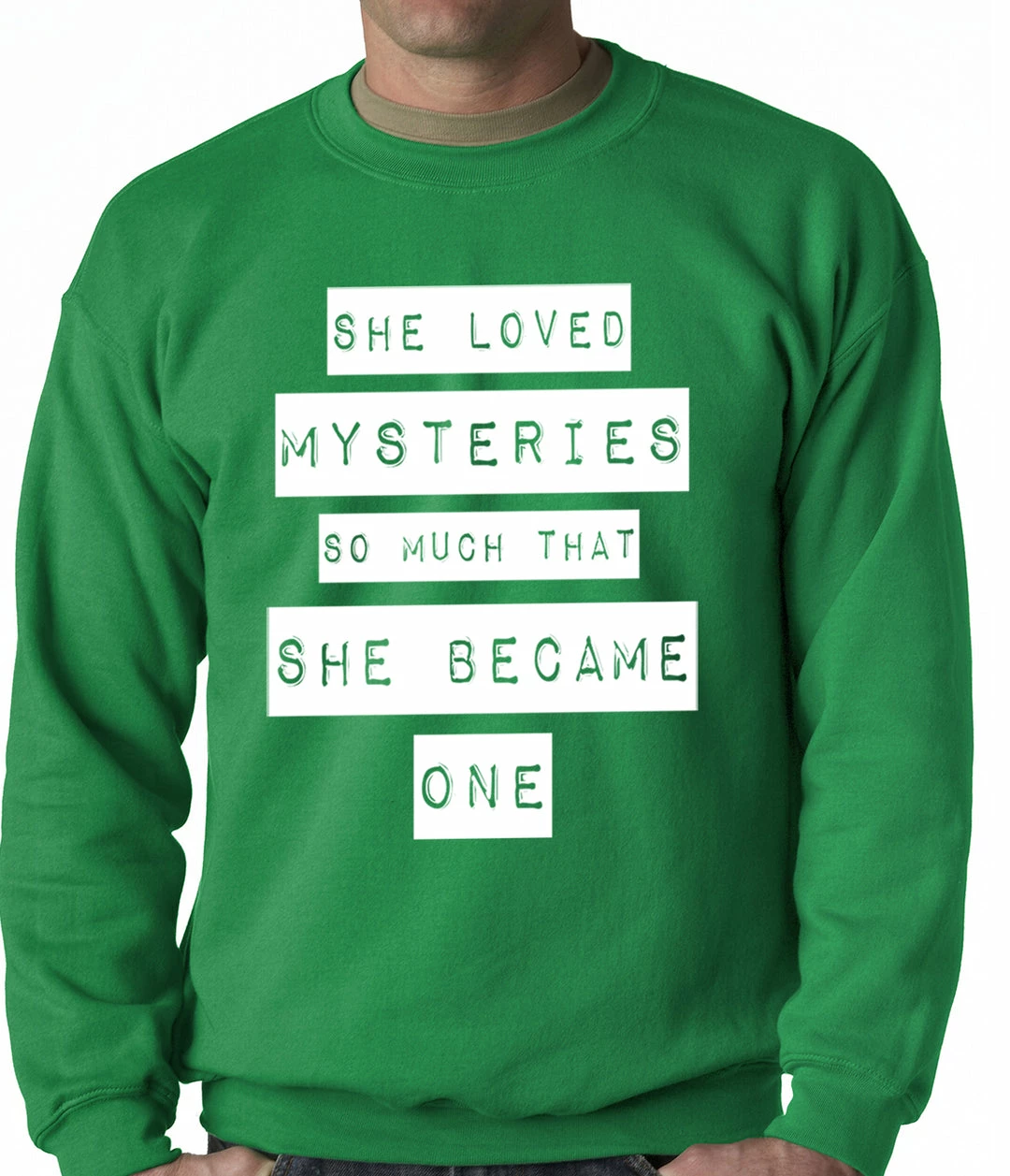 Bewild She Loved Mysteries So Much, She Became One Adult Crewneck Cool Funny & Offensive 5 Bewild She Loved Mysteries So Much, She Became One Adult Crewneck Cool Funny & Offensive
