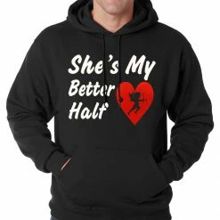 Bewild She's My Better Half Adult Hoodie