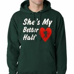 Bewild She's My Better Half Adult Hoodie