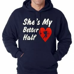 Bewild She's My Better Half Adult Hoodie