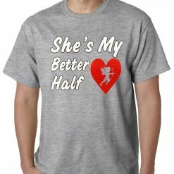 Bewild Men's T-Shirts She's My Better Half Mens T-shirt