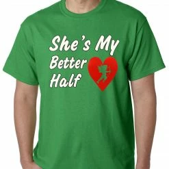 Bewild Men's T-Shirts She's My Better Half Mens T-shirt