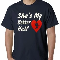 Bewild Men's T-Shirts She's My Better Half Mens T-shirt