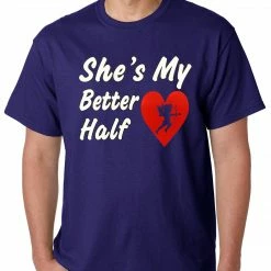 Bewild Men's T-Shirts She's My Better Half Mens T-shirt