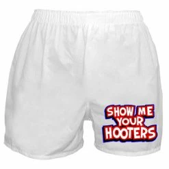 Bewild Men's Boxers Show Me Your Hooters Boxer Shorts