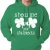 Bewild Show Me Your Shamrocks St. Patrick's Day Adult Hoodie