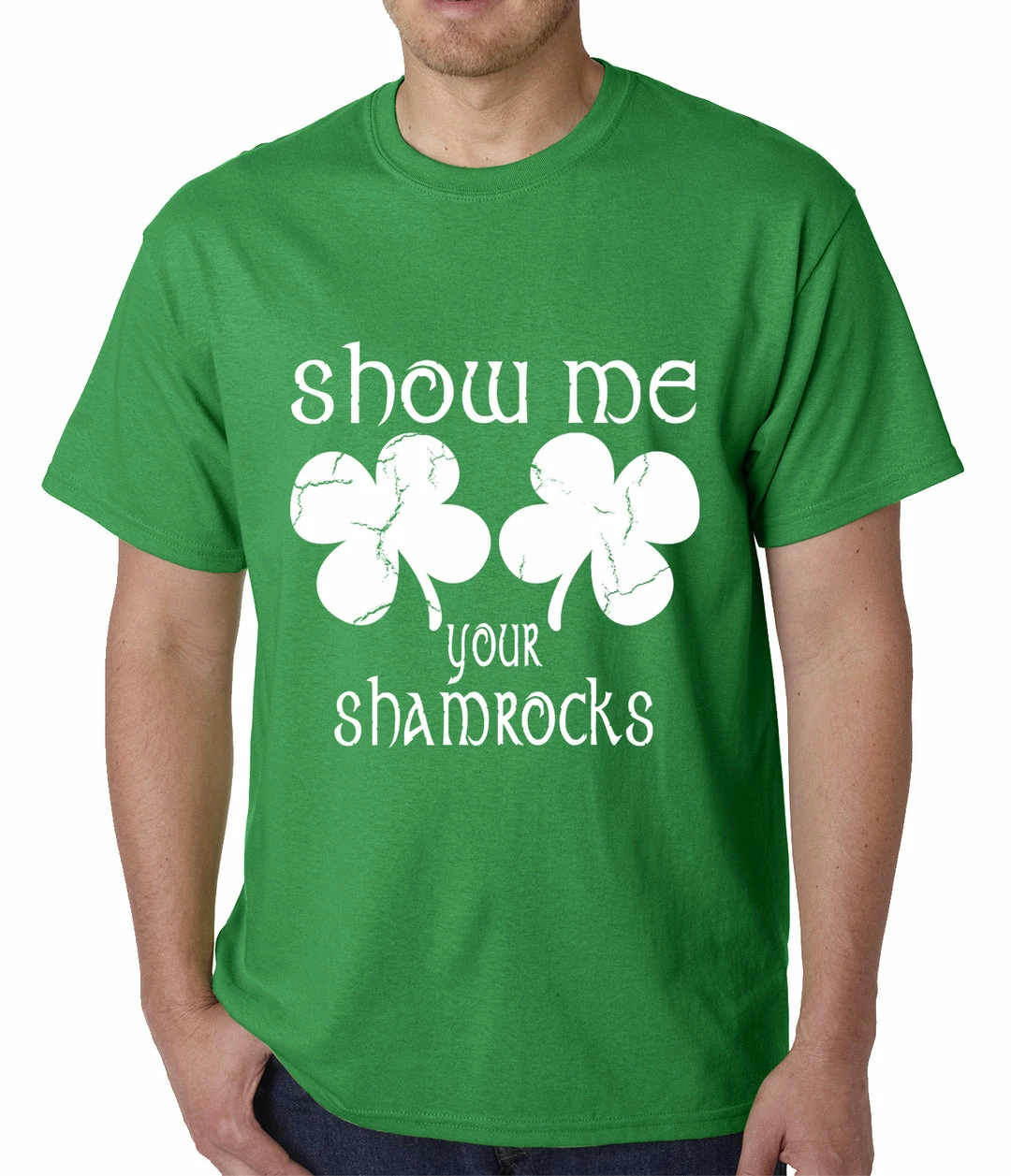 Bewild Men's T-Shirts Show Me Your Shamrocks St. Patrick's Day Mens T-shirt 3 Bewild Men's T-Shirts Show Me Your Shamrocks St. Patrick's Day Mens T-shirt