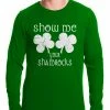 Bewild Show Me Your Shamrocks St. Patrick's Day Thermal Shirt 2 Bewild Show Me Your Shamrocks St. Patrick's Day Thermal Shirt