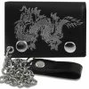 Bewild Silver Dragon Genuine Leather Chain Wallet Wallets & Chains