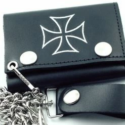 Bewild Silver Iron Cross Chain Wallet