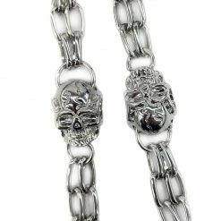 Bewild Silver Skull Of Death Jean And Wallet Chain