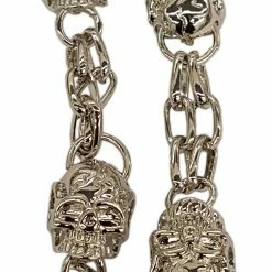 Bewild Silver Skull Of Death Jean And Wallet Chain