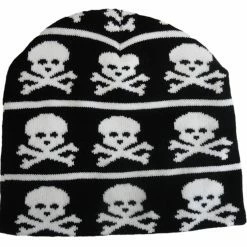 Bewild Skull And Crossbones Knit Beanie Beanies & Headspins