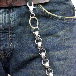 Bewild Skull Pile Chain Of Skulls 30 Inch Jean Chain