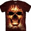 Bewild Skullfire Men's Big Face T-shirt