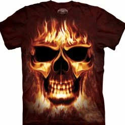 Bewild Skullfire Men's Big Face T-shirt