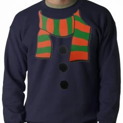 Bewild Snowman Costume Adult Crewneck Holiday Prints