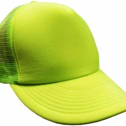 Bewild Brimmed Hats Solid Neon Green Trucker Hat