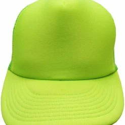 Bewild Brimmed Hats Solid Neon Green Trucker Hat