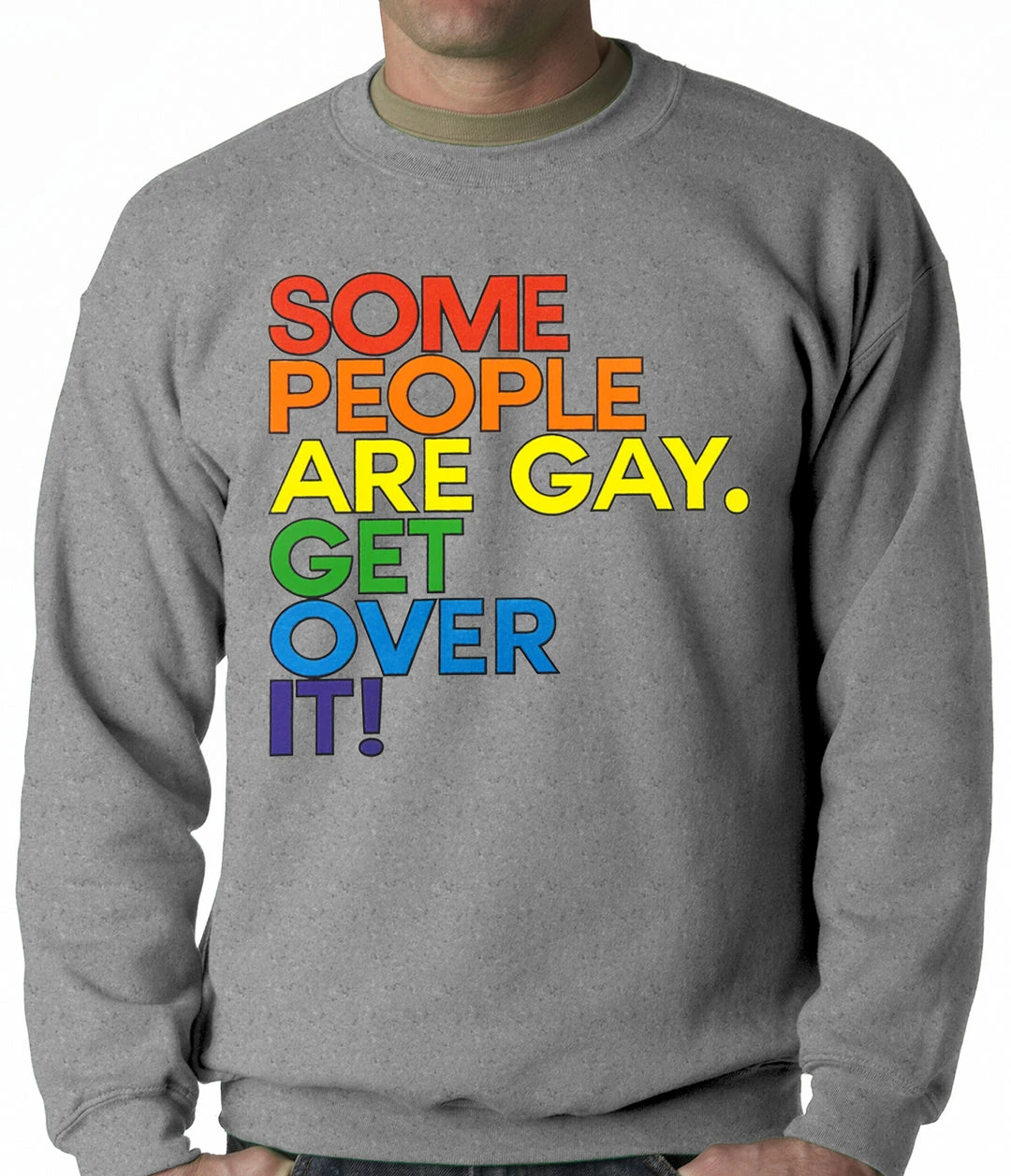 Bewild Positive Reinforcement Some People Are Gay Adult Crewneck 5 Bewild Positive Reinforcement Some People Are Gay Adult Crewneck