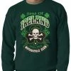 Bewild Sons Of Ireland Shamrock Skull Biker Crewneck
