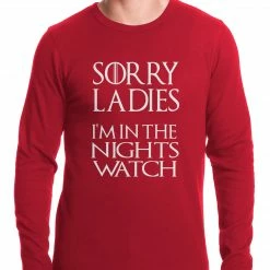 Bewild Cool Funny & Offensive Sorry Ladies, I'm In The Nights Watch Thermal Shirt 7 Bewild Cool Funny & Offensive Sorry Ladies, I'm In The Nights Watch Thermal Shirt