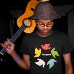 Bewild Soul Rebel Dove Wheel T-Shirt (Black, XL)