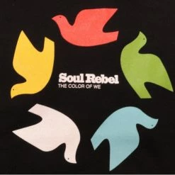 Bewild Soul Rebel Dove Wheel T-Shirt (Black, XL)
