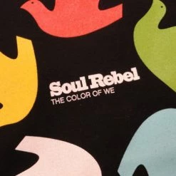 Bewild Soul Rebel Dove Wheel T-Shirt (Black, XL)