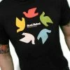Bewild Soul Rebel Dove Wheel T-Shirt (Black, XL)