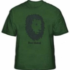 Bewild Soul Rebel Funk Lion Men's T-Shirt (Olive Green)