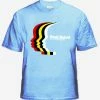 Bewild Soul Rebel The Color Of We Faces Men's T-Shirt (Light Blue)