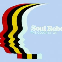 Bewild Soul Rebel The Color Of We Faces Men's T-Shirt (Light Blue)